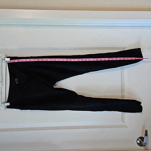 Curves and Combat Boots Black Speckled Leggings Size M - Picture 2 of 4